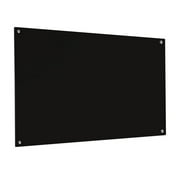 Magnetic Eraser Glass Board 36" X 48" Inches Eased Corners - Black