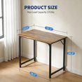 thumbnail image 3 of Computer Desk,Home Office Desk Writing Study Table Modern Simple Style PC Desk with Metal Frame for Home Office, 3 of 6