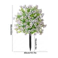 thumbnail image 5 of Specollect 1 Pcs Artificial Flower Stakes Outdoor Decor, Realistic Wildflower Arrangement with Stakes for Garden Patio Yard, Vibrant Fade-Resistant Blooms, 5 of 9