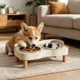 thumbnail image 4 of Byujiro Stainless Steel Elevated Double Pet Bowls, Neck-Friendly Cat & Dog Feeding/Watering Set with Non-Spill Stand, Anti-Tipping Design, Durable & Easy-Clean, 4 of 6