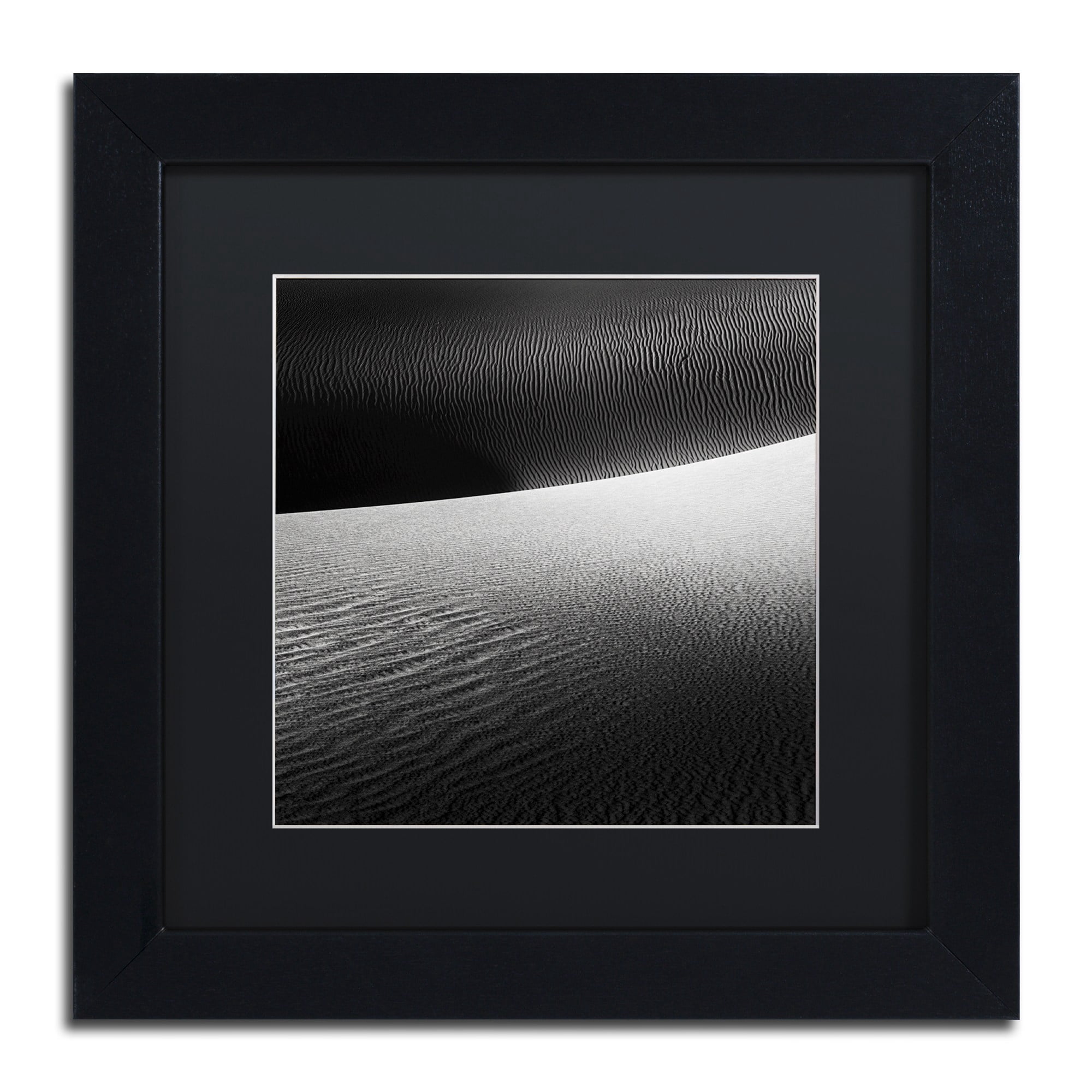 Trademark Fine Art "Perpendicular" Canvas Art by Dave MacVicar, Black Matte, Black Frame