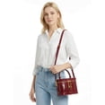 thumbnail image 3 of LAVA Small Box Crossbody Purse For Women, Designer PU Leather Mini Top Handle Tote Bag Shoulder Pouch, Satchel Flap Handbag for Ladies, 3 of 12