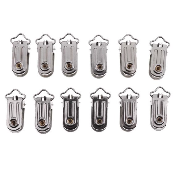 20xPacifier Metal Suspender Clips Hook Holder 0.6 " BLESIY Clips de chupete