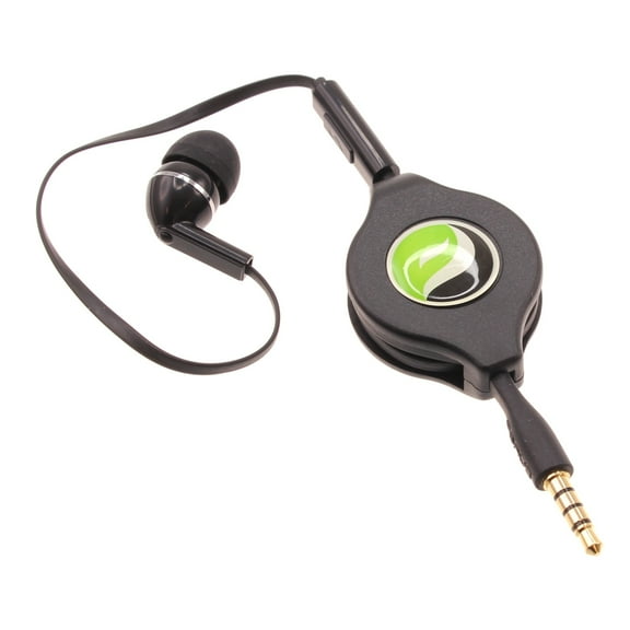 Headphone Retractable Mono Earphone for OnePlus Nord N300 5G/N20 5G Phones - 3.5mm w Mic Headset Handsfree Earbud Earpiece Compatible With OnePlus Nord N300 5G/N20 5G