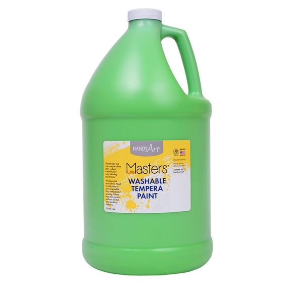 Handy Art Little Masters Washable Tempera Paint, Light Green, Gallon