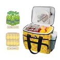 thumbnail image 2 of FORMRS Insulated Cooler Bag 24 Cans Capacity Soft Leakproof Lunch Box with Side Pockets, Pink White Stars, 2 of 7
