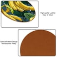 thumbnail image 5 of Banana 6PCS Round Coasters Set, Microfiber Leather Drink Coasters 11x11 cm/4.3x4.3 in - Heat Mats for Home and Kitchen Use, 5 of 6
