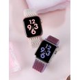 thumbnail image 5 of Wealizer 2 Packs Apple Watch Bands Stretchy 41mm 38mm 40mm 45mm 42mm 44mm for Women Men, Adjustable Sport Elastic Solo Loop Strap Soft Nylon Wristband for iWatch Series SE 7 6 5 4 3 2 1, 5 of 6