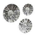 thumbnail image 6 of DecMode Silver Stainless Steel Plate Wall Decor with Hammered Designs (3 Count), 6 of 8