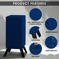 thumbnail image 3 of COVERS&ALL Vertical Square Electric Smoker Cover, 18 Oz Heavy Duty Waterproof UV & Weather Resistant Grill Cover, Outdoor Grill Protector with Air Vents & Drawstrings (23" W X 17" D X 33" H, Blue), 3 of 7