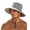 Gray, variant on Men Bucket Hat Wide Brim Breathable Vented Adjustable Chin Strap UV Protection Quick Dry for Men Women Hiking Beach Hat