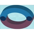 thumbnail image 1 of Ahgly Company Machine Washable Indoor Rectangle Transitional Blue Diamond Blue Area Rugs, 2' x 3', 1 of 7