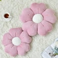 thumbnail image 2 of Flower Pillow, Flower Shaped Pillow Decorative Throw Pillows for Bed Couch, Cute Daisy Pillow Dorm Decor Floor Seating Cushion (Grey Pink, 19.6 Inches), 2 of 7