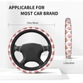 thumbnail image 5 of Elastic Steering Wheel Cover, Sloth with Donuts1 Stretch Thickening Car Steering Wheel Cover Women Men, Steering Wheel Protector Universal 15 in, 5 of 7
