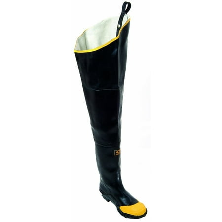 - Herco Heavy Duty Rubber Steel Toe Hip Waders (Black/Yellow)