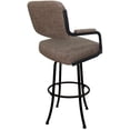thumbnail image 2 of Swivel Metal Extra Tall 34" Bar Stool - M-110 - Checkered - Brown, 2 of 2