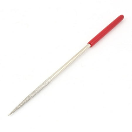 

Plastic Grip 160mm Length Diamond Needle Files Silver Tone for Stone Glass