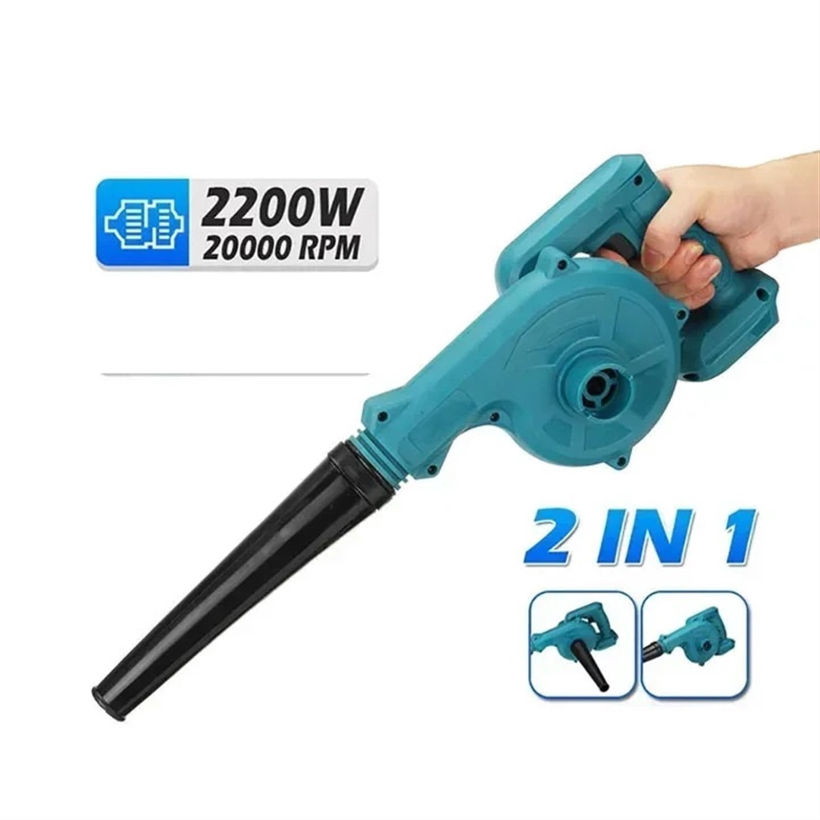 2200W Cordless Electric Air Blower & Suction Leaf Computer Dust Cleaner Collector Power Tools ,Adjustable Speed