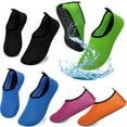 thumbnail image 1 of Unisex Women Men Mesh Beach Water Shoes Quick-Dry Socks Water Barefoot Shoe for Surfing, Swim, Yoga Exercise, Black, 1 of 7
