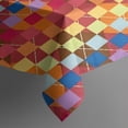 thumbnail image 3 of Colorful Geometric Pattern Rectangle Tablecloth 60"x84",Waterproof Polyester Rectangle Table Cloth, Wipeable Spillproof Polyester Tablecloth for Dining, Camping, Indoor and Outdoor, 3 of 5