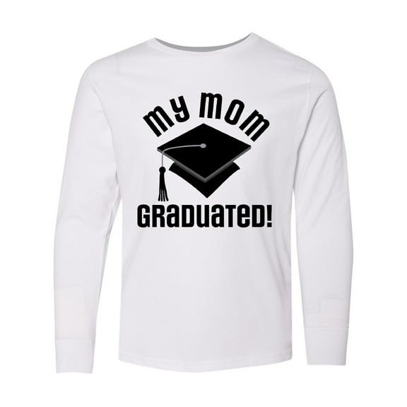 Inktastic My Mom Graduated Long Sleeve Youth T-Shirt