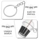 thumbnail image 3 of FOMIYES Colgante Llavero Negro De Té Con Metal Y Plástico Para Llaves Y, 3 of 8