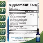 Ridgecrest Herbals ClearLungs Liquid Herbal Wellness Supplement, Orange Flavor Alcohol Free for Adults and Kids, Natural Lung Formula (2 fl oz, 29 Servings)