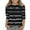 0-Black2279, variant on Tiijoy Girls's Striped 3/4 Sleeve T-Shirt Casual Crewneck T Shirt for Kids, Sizes 3-14