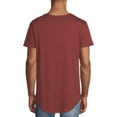thumbnail image 2 of No Boundaries Men's Elongated T-Shirt with Short Sleeves, 2-Pack, 2 of 2