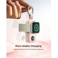 thumbnail image 4 of JOYROOM Portable Charger for Apple Watch, 2000mAh Magnetic Wireless Power Bank Fast Charger Keychain, Compatible for iWatch Series 11/10/9/8/7/6/5/SE/4/3/2/Ultra, Pink, 4 of 8