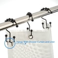 thumbnail image 2 of Crochets de Rideau de Douche, Anneaux et Crochets de Rideau de Douche en Acier Inoxydable 12 Pcs/24 Pcs Rideau de Douche pour Salle de Bain Tringles de Douche Rideaux, 2 of 4
