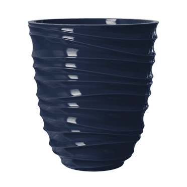Mainstays Capri 16" x 16" x 18" Round Blue Cove Plastic Planter