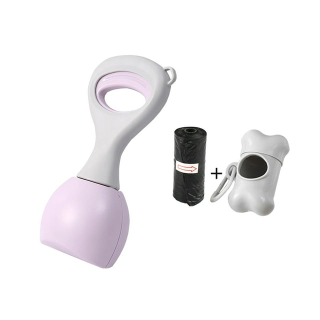 Recogedor de excrementos para perros, recogedor de excrementos para mascotas, duradero, recogedor de heces para mascotas, Púrpura 28cm
