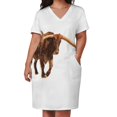 thumbnail image 3 of Vestido holgado con bolsillos y estampado de cuernos largos para mujer, moda de verano, vestidos de mujer 2025, vestidos de novia para fiestas, vestidos de cumpleaños para mujer, 3 of 7