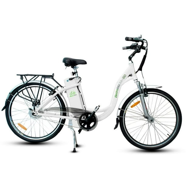 Bicicleta Urbana Electrobike Gama 350 Blanca R26 Bodega Aurrera