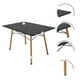 thumbnail image 4 of Set Comedor Mundo In Oslo Melamina 120cm Negro 4 Sillas Gris Nogal Minimalista, 4 of 5