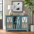 thumbnail image 5 of Simple Living  Reflections Mirrored Front Buffet/ Console Blue Antique, 5 of 5