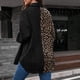 thumbnail image 5 of Abrigo tipo cárdigan informal de manga larga con estampado de leopardo y bolsillo para mujer a la moda Fridja  po3283, 5 of 5