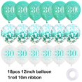 thumbnail image 3 of Globos de Fiesta UniBirthLon 18 Piezas 30º Cumpleaños Azul y Blanco, 3 of 6