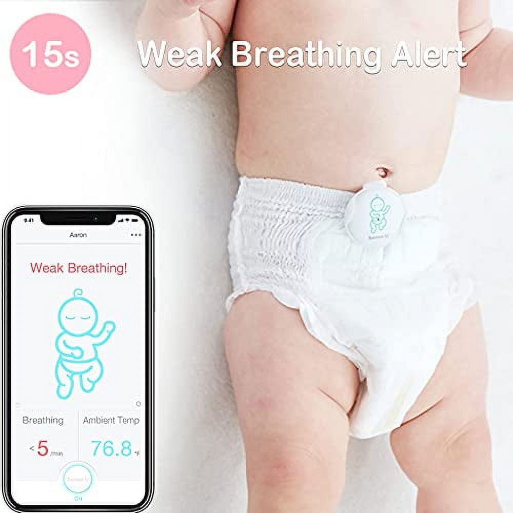 Baby Monitor 3: Tracks abdominal movement, rollover, temp, anywhere –  Sense-U