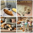 thumbnail image 3 of 19.7-Inch Soft Plush Stained Dog Toy - Chew-Resistant Comforting Sleep Pillow for Medium/Large Dogs., 3 of 3