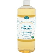 Organic Castor Oil - 32 Oz. - Cold Pressed! Hexane Free! Castor Oil for Hair, Eyelashes, Eyebrows, Skin, Eliminations, and Many More! - Exclusive Palma Christos® Brand by Baar