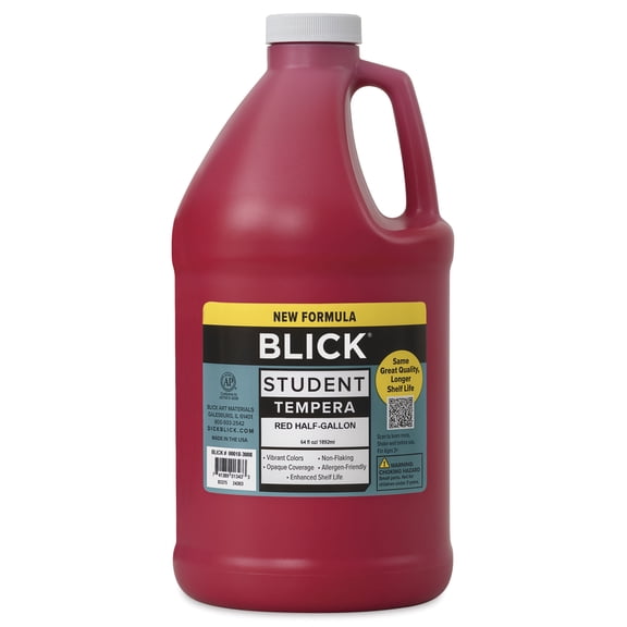 Blick Student Tempera Paint - Red, 64 oz bottle