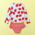 thumbnail image 5 of CHOYURME CHONYURM Girls Long Sleeve Rashguard Swimsuit Set Two Piece Bathing Suit with UPF 50+ Sun Protection 2-8T, 5 of 6