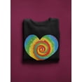 thumbnail image 3 of Colorfull Heart Design Women Sweatshirt, Female Medium, 3 of 4
