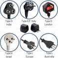 thumbnail image 3 of 2pc Universal Travel AC Plug EU AU UK to US USA Canada DC Adapter Converter, 3 of 7