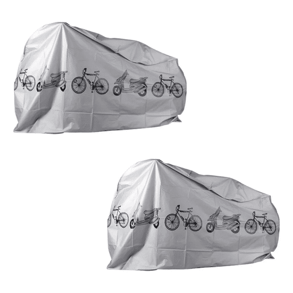 Funda Para Bicicleta, Funda Antipolvo, Funda Impermeable, 2 Pzs Gris