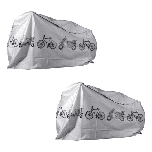 Funda Para Bicicleta, Funda Antipolvo, Funda Impermeable, 2 Pzs Gris