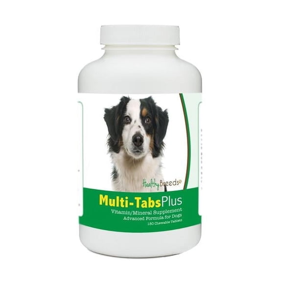 Healthy Breeds 840235182085 Miniature American Shepherd Multi-Tabs Plus Chewable Tablets - 180 Count