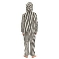 thumbnail image 3 of Vzayyk 4T-14Y Size Aviliable Cozy One-Piece Footless Sleeper Pajama Zebra Stripes Vector, 3 of 8